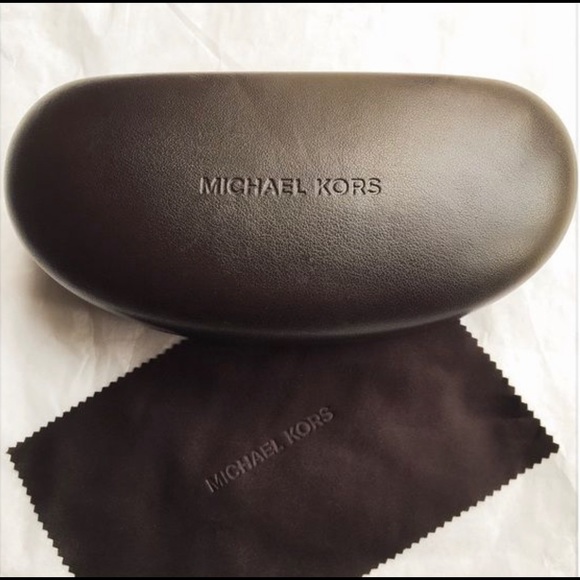 LOT OF 10 Michael Kors Brown Cases & Microfiber Cloth for Eyeglasses Sunglasses